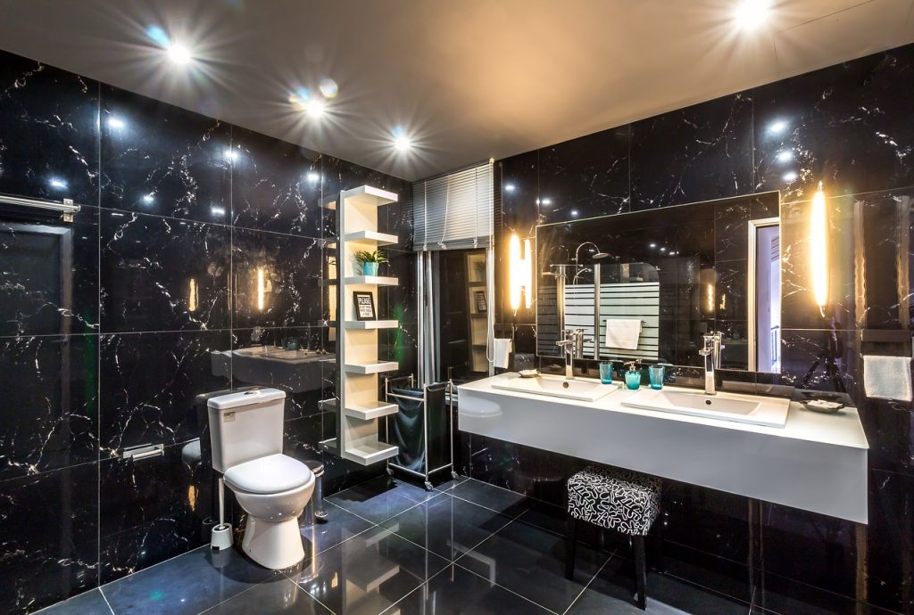 floating vanity bathroom